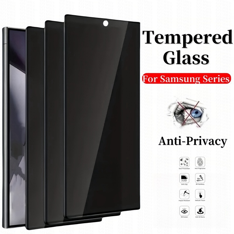 Vidro Temperado Anti-Privacidade Para Samsung Galaxy S26 Ultra S25 S24 S23 S22 Plus S24 S23 A36 A34 A26 A24 A23 A06 5G P