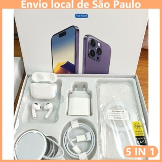 2026 Novo kit Iphone 5 Em 1 MagSafe De Cinco Peças/Capa De Telefone/Cabo De Dados/AirPods 13/11mini/XSR/12 Pro/14/15/16