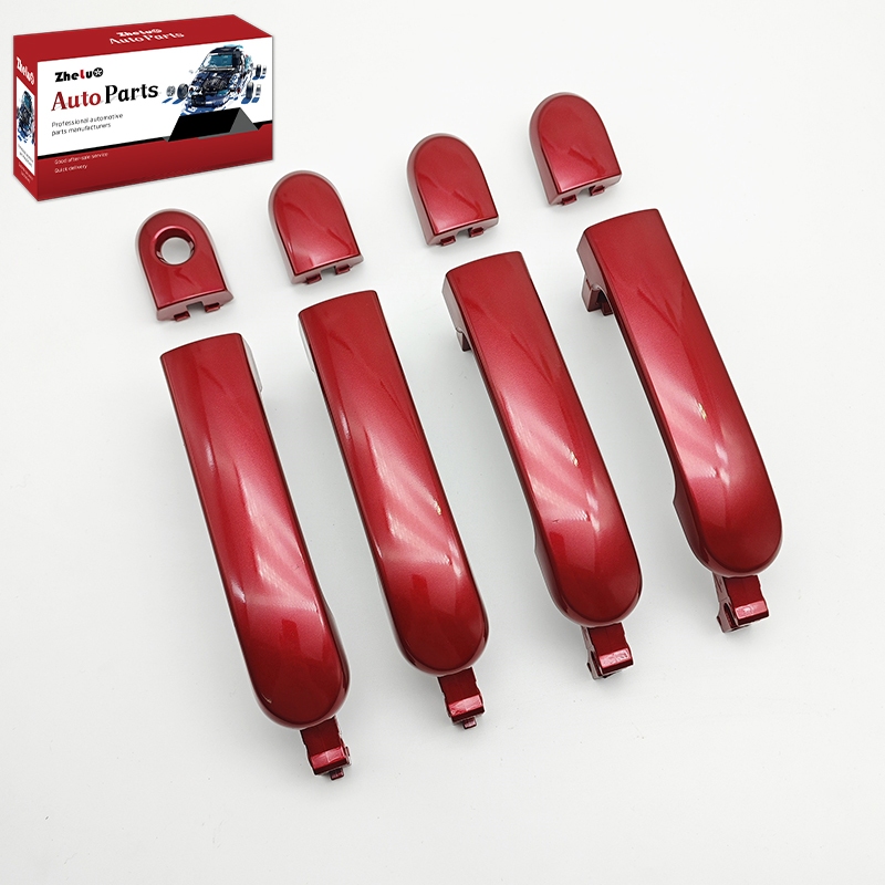 ZL Maçaneta Externa Da Porta Dianteira E Traseira , Cor Vermelha , Adequada Para 2005-2010 Nissan Tiida Livina Versa Lat