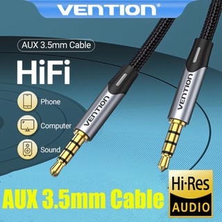 VENTION Cabo de áudio macho para macho de 3.5 mm Cabo AUX para Adequado para microfones telefones celulares e laptops em Oferta na Shopee