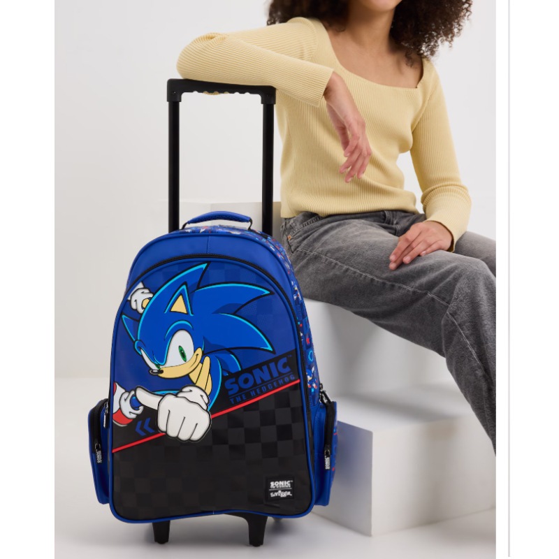 Bolsa escolar com carrinho de tamanho grande da Austrália Sonic para estudantes da escola primária Bolsa rebocadora para