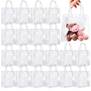 20 pacotes de bolsa com alça transparente para presentes de Natal, casamentos e festa de aniversário em Oferta na Shopee