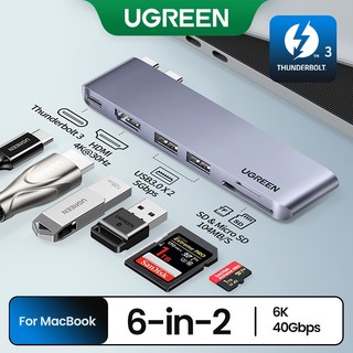 UGREEN 6 Em 1 7 Portas HUB HDMI PD100W USB3.0 Leitor De Cartão Adaptador Multifuncional em Oferta na Shopee
