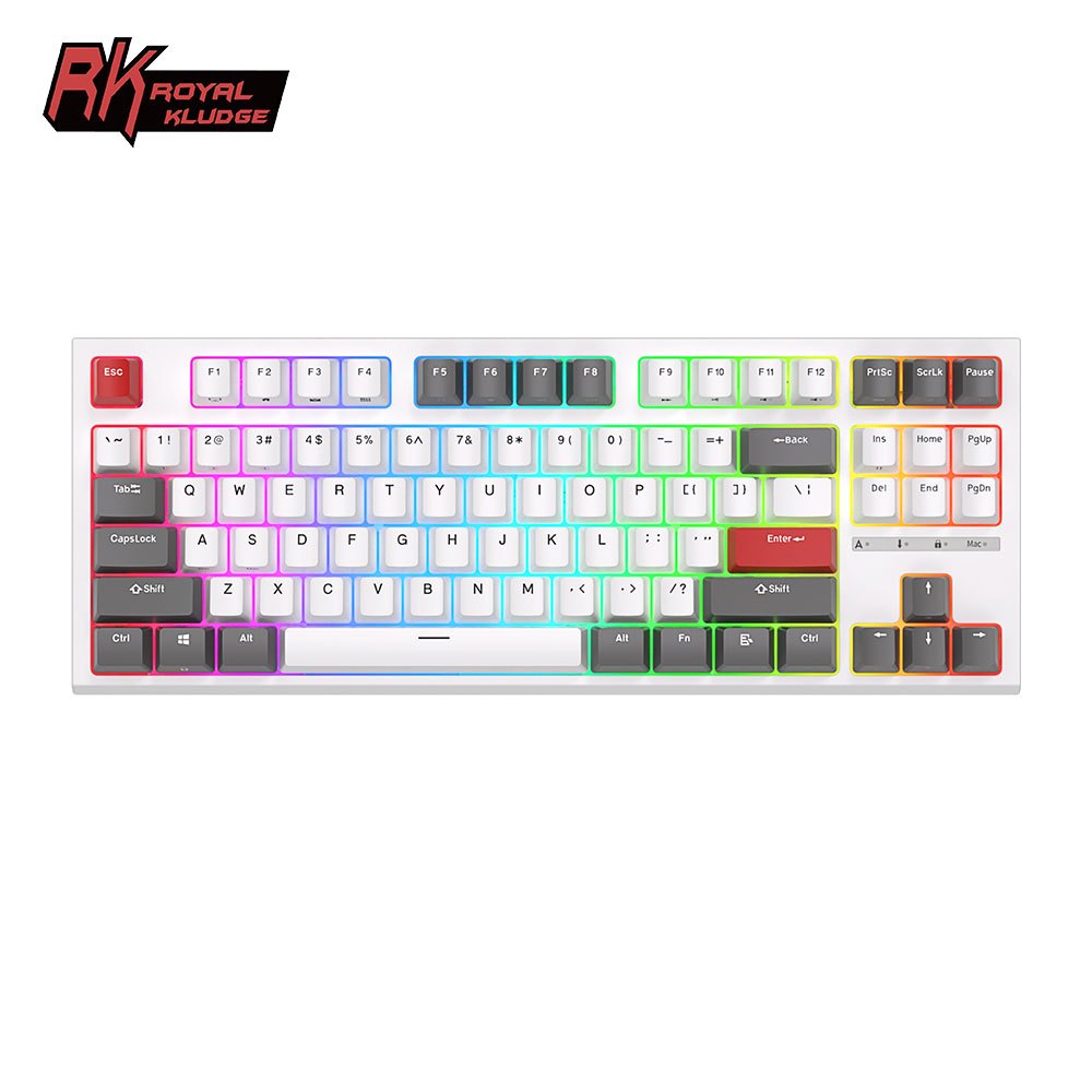 Royal Kludge RK R87 87 Teclas Com Fio Jogo Profissional Hotswap Teclado Mecânico - Computers & Accessories