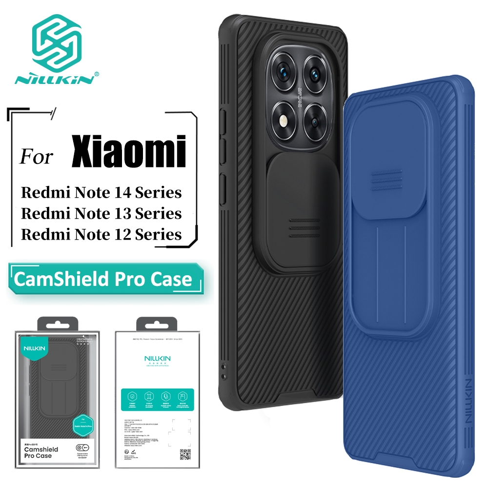Capa De Telefone NILLKIN CamShield Redmi Note 14 Pro Plus 13 12 11 10 Fosca Luxuosa Rígida PC Anti Impressão Digital Tra - Mobile & Gadgets
