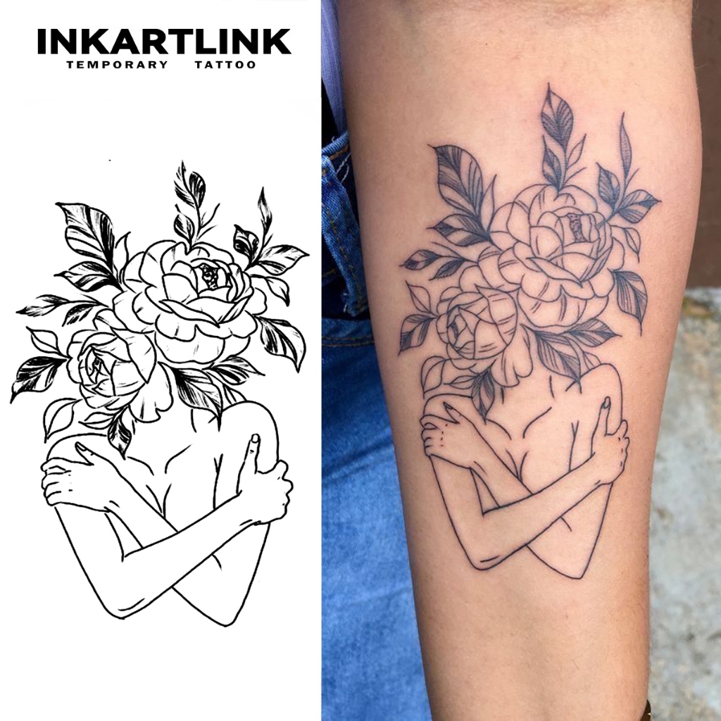 Tatuagem Temporária de Dama de Honra, Nova Tecnologia Mágica, Duração de 2 Semanas, Adesivo de Tatuagem Semi-Permanente,