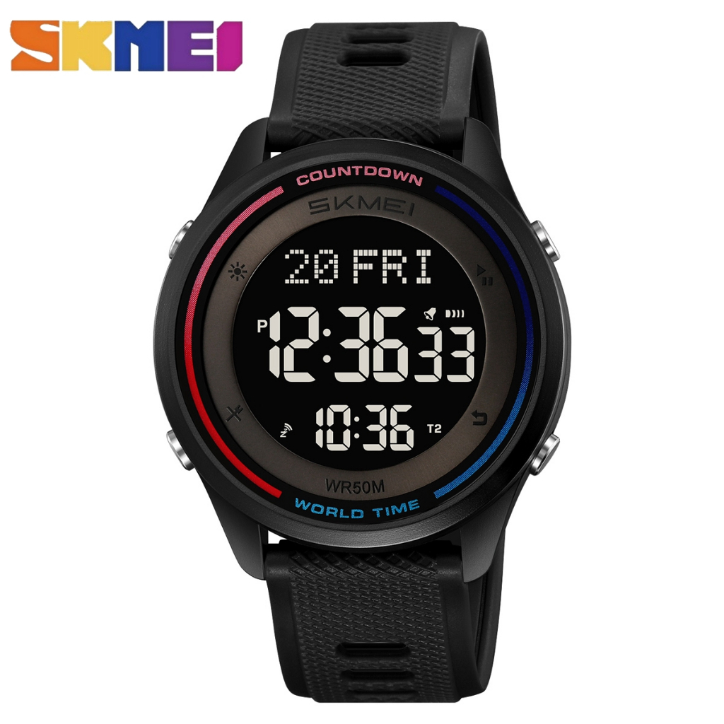 SKMEI Relógio Digital Esportivo Multifuncional Moda Infantil Masculino 2348