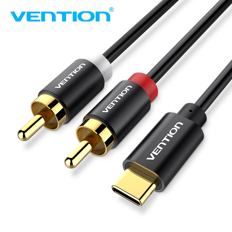 Cabo De Áudio USB C RCA Tipo-Para 2 2rca Jack iPhone Sumsung Xiaomi Alto-Falante Home Theater TV 0.5m 1m