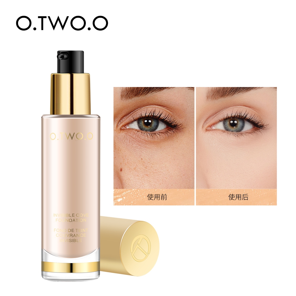 O.TWO.O Base Líquida Maquiagem Cobertura Total 24 horas - Beauty