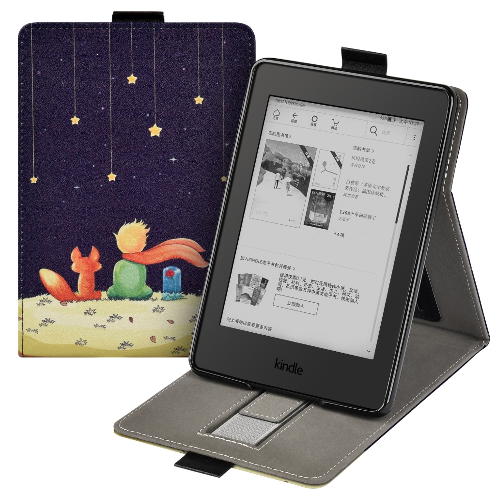 Estojo De Couro PU Premium Para Kindle Paperwhite 11th Com Tampa De Suporte De Alça Manual M2L3EK/M2L4EK Ranhura Cartão