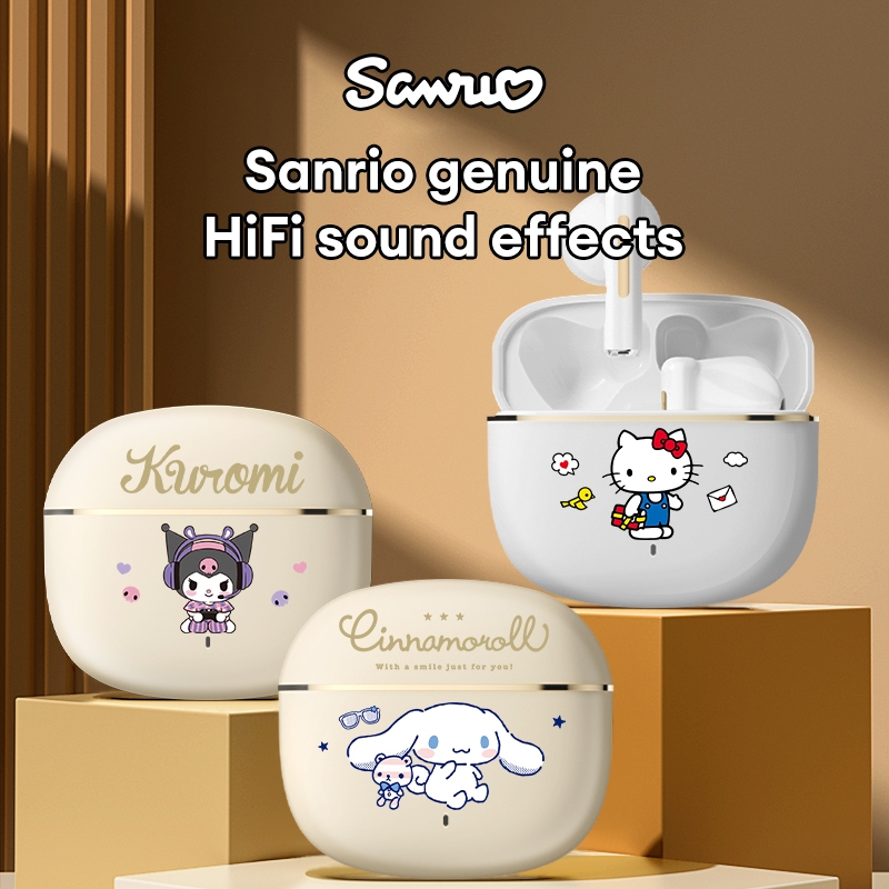Sanrio JJ-03 Fone De Ouvido Sem Fio Bluetooth HIFI Som Bateria De Grande Capacidade em Oferta na Shopee
