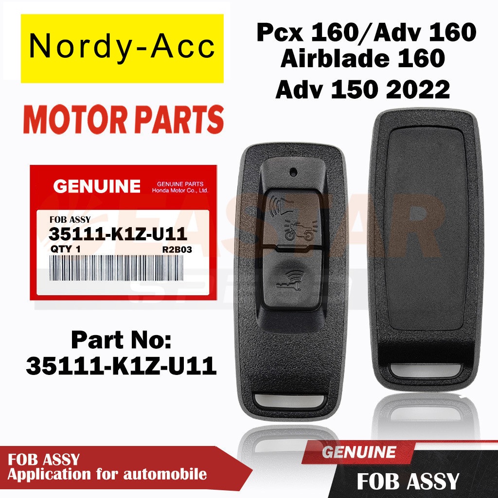 Chave Remota Para Pcx 160 (2021-2024)/Adv 150 2022/160/Airblade 160 (35111-K1Z-U11)