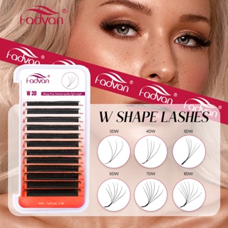 FADVAN 3D/4D/5D/6D/7D/8D W Pestanas Em Forma De Extensões Naturais Suaves Profissionais em Oferta na Shopee