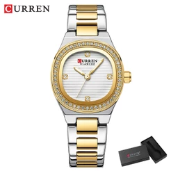 Original CURREN Relógio Feminino Genuíno À Prova D'água Ponteiros Luminosos Negócios Casual Moda Quartzo 9101