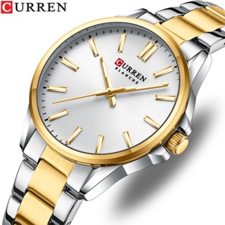 CURREN Relógio Feminino Original Moda Simples Negócios Casual Esportes De Aço Inoxidável Ponteiro Luminoso Dial Quartzo em Oferta na Shopee