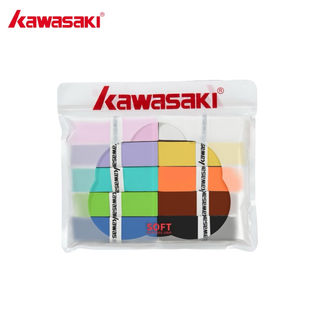 Kawasaki 5/10 Pcs Grip Hand Badminton Overgrip Tennis 001 Cola Macia Para As Mãos Faixa De Absorção De Suor Durável Com Cabo De Borracha - Sports & Outdoors