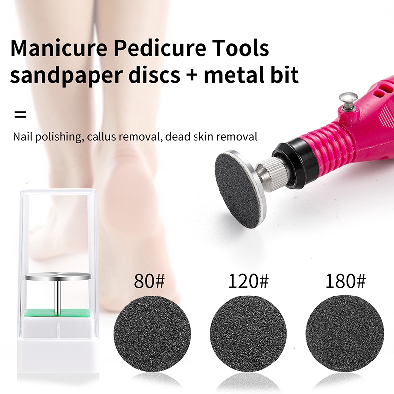 LUSLUKING 25mm Lixa De Substituição Para Pedicure Pé Remover Calos De Pele Morta Arquivo Ferramenta Papel