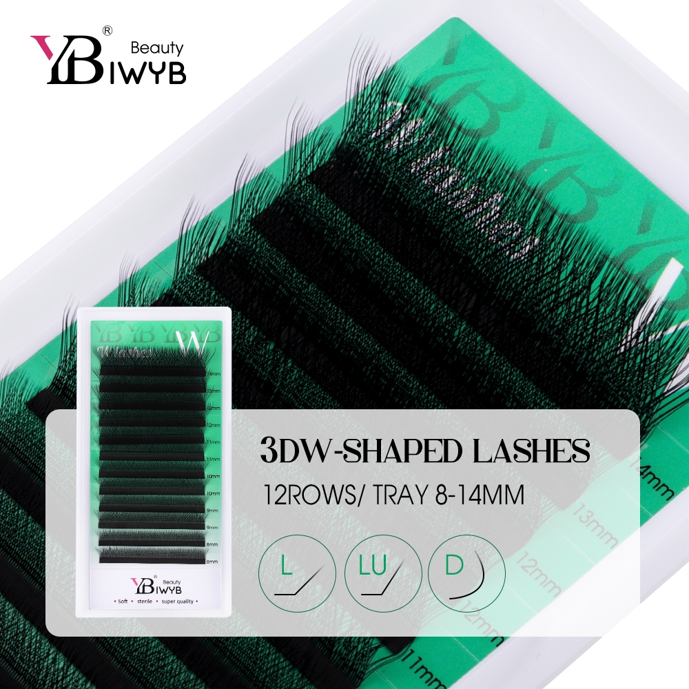 IWYB 3DW D/L/ LU /M Volume Egípcio Lash Fox Olhos Extensão De tuft 0.07mm Mix8-14 Cílios Nuturais em Oferta na Shopee