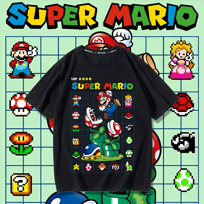 Casual em torno do pescoço camiseta cor impressa de manga curta confortável respirável de manga curta simples moda espor