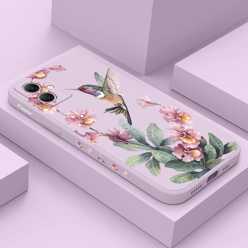 Rosa Azaleas Caso De Telefone Para Samsung Galaxy A17 A07 A56 A36 A26 A16 A06 A15 A25 A35 A55 A05 A05S 4G 5G Silicone Lí