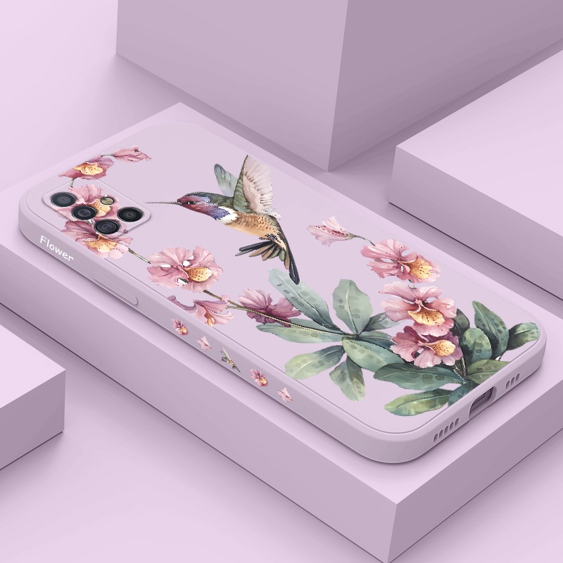 Criativo Rosa Azaleas Caso De Telefone Para Samsung Galaxy A71 A51 A31 A21S A72 A52 A52S A42 A32 A22 A12 4G 5G Capa Maci
