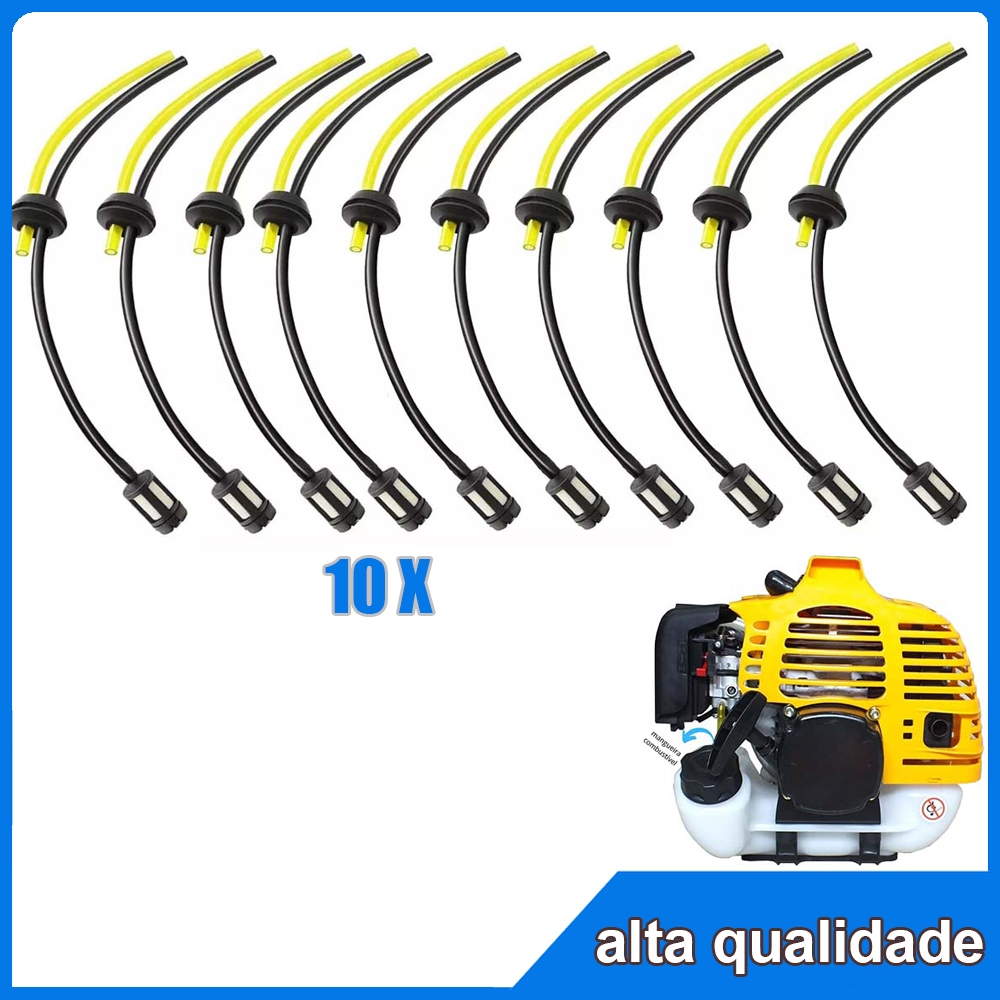 Componentes do filtro do tanque de combustível da mangueira de combustível do cortador de grama a gasolina