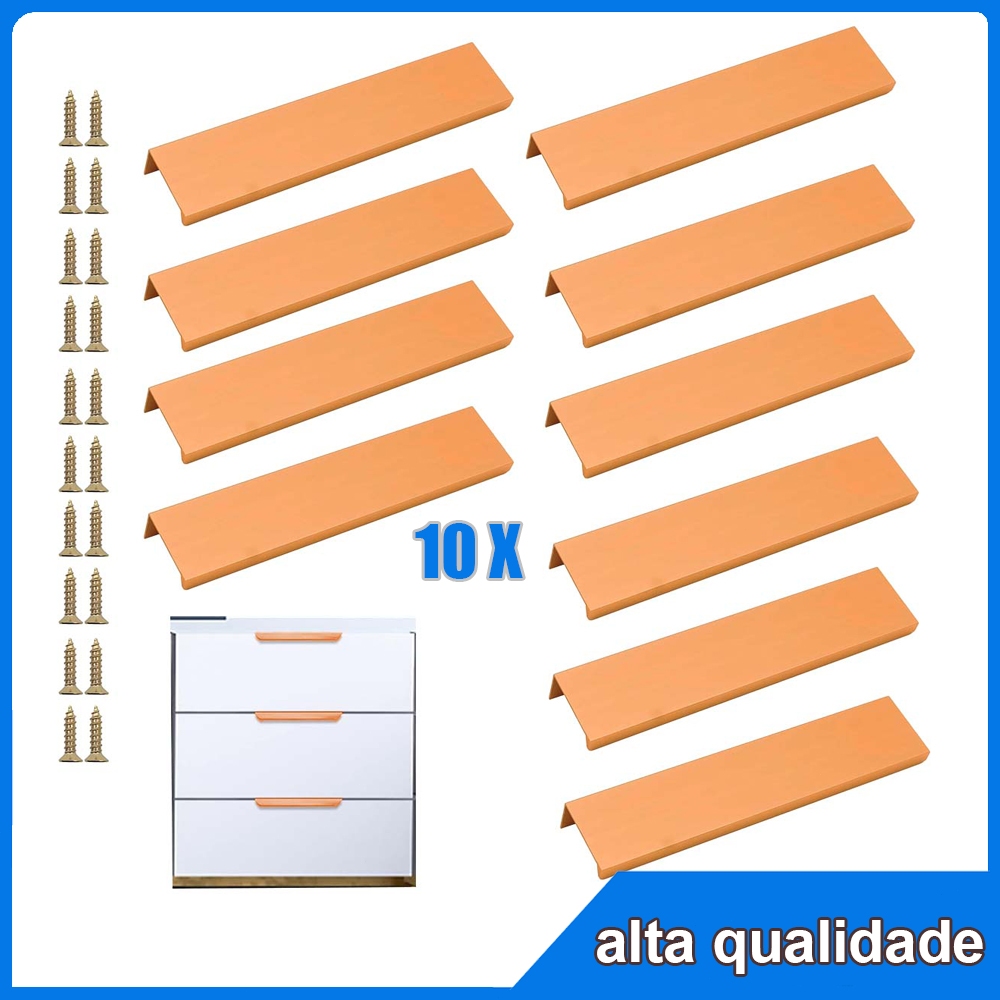 Puxador Slim Dourado: Onde Comprar | BuscaProdutos