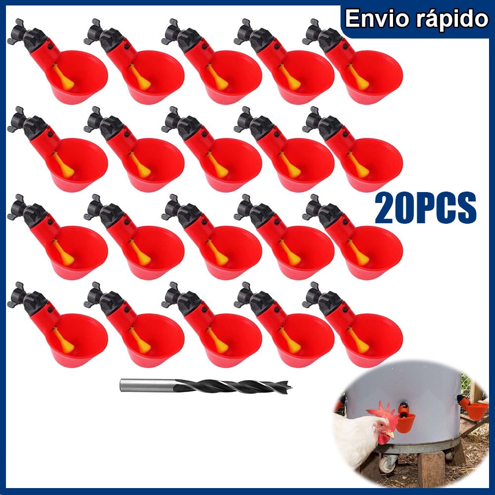 Frango pássaro bebedor copo tigela alimentador automático de pássaros galinha pombo fazenda alimentador