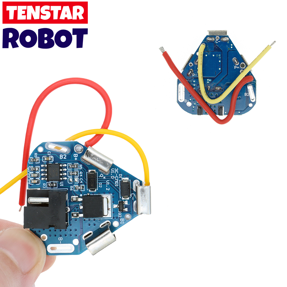 TENSTAR BMS 3S 12.6V 6A Placa De Proteção De Bateria De Lítio Li-ion 18650 Equalizador Balanceador De Banco De Potência