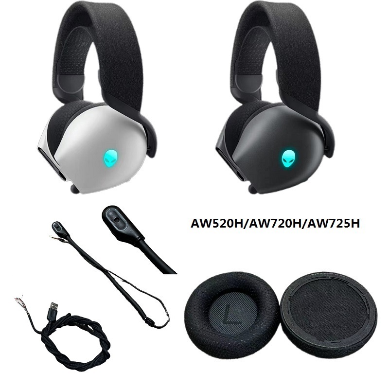 Peças De Reposição Originais Para Fones De Ouvido Dell Alienware AW520H , AW720H , AW725H Fita De Substituição Protetore