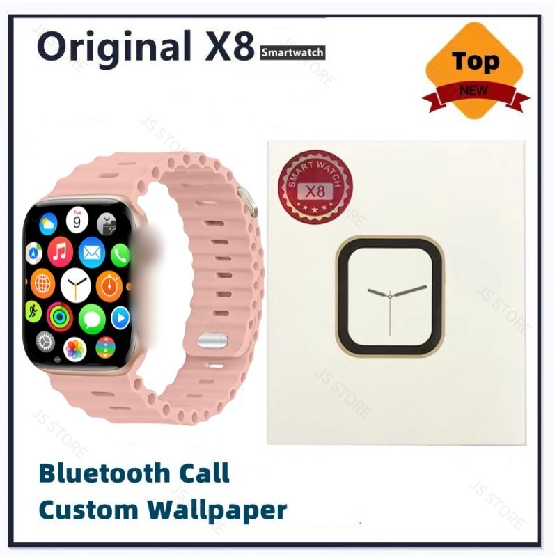 X8 Smartwatch Bluetooth IWO Masculino Feminino Esporte À Prova D'água Relógio Inteligente Digital
