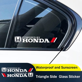 18cm x 2.5cm Logotipo Exclusivo Carro Triângulo Janela Lateral Adesivo De Vidro Para Honda Brisa Civic Accord CR-V xR Ja em Oferta na Shopee