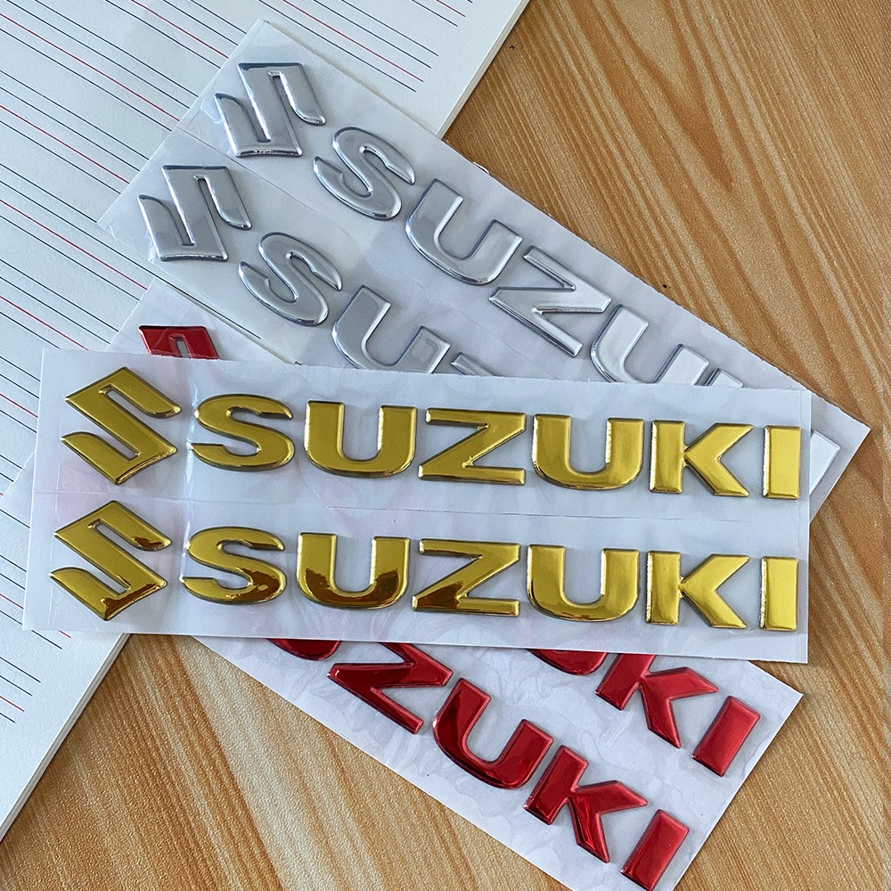 Adesivos 3D Para Motocicleta , Logotipo Decalque 3M , Cola Forte , Tanque De Gás Combustível , Moto SUZUKI GSX-R