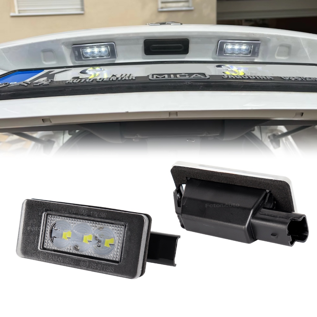 2 Pçs Canbus LED Lâmpada De Luz Da Placa De Identificação Para Peugeot 3008 2016-2019 207CC 208 308 MK2 2008 5008