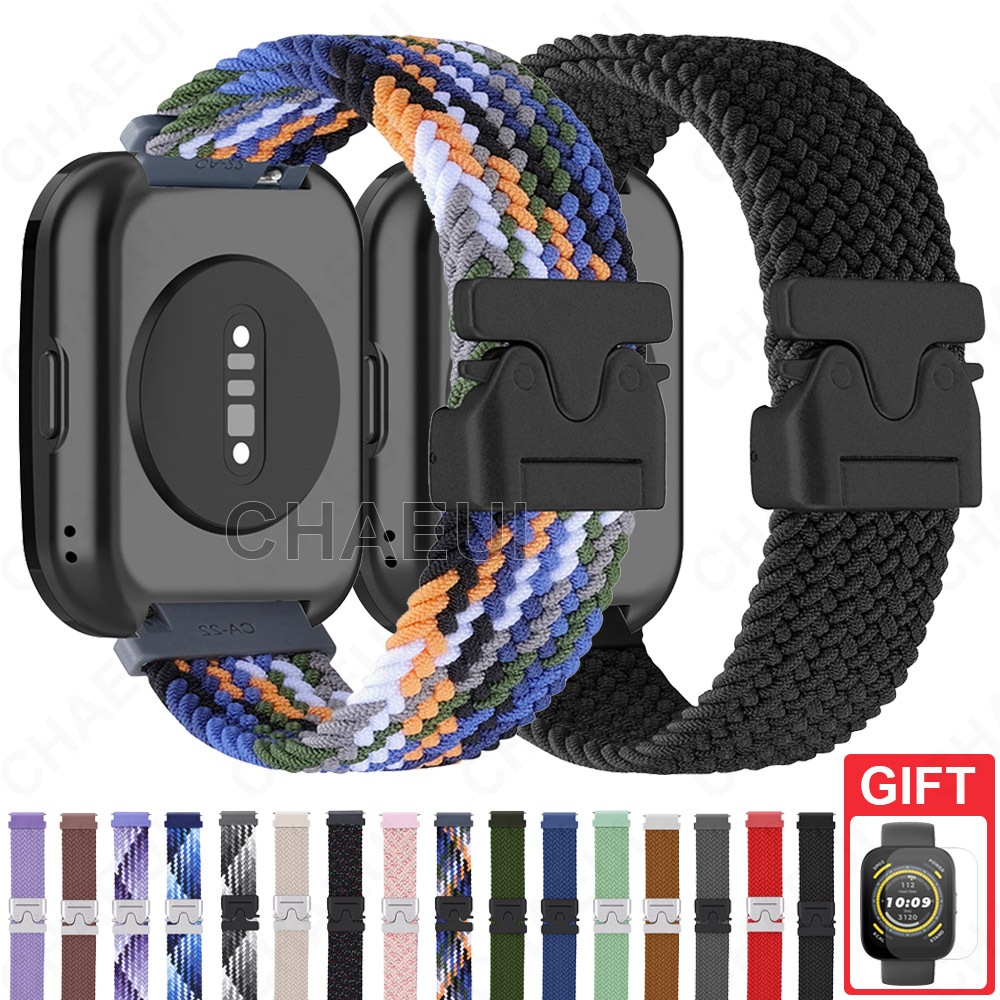 Acessórios De Pulseira Tecida Com De Nylon Para Huami Amazfit Bip 6 5 Unity 3 U Pro S / GTS 4 Mini GTS 3 2 em Oferta na Shopee
