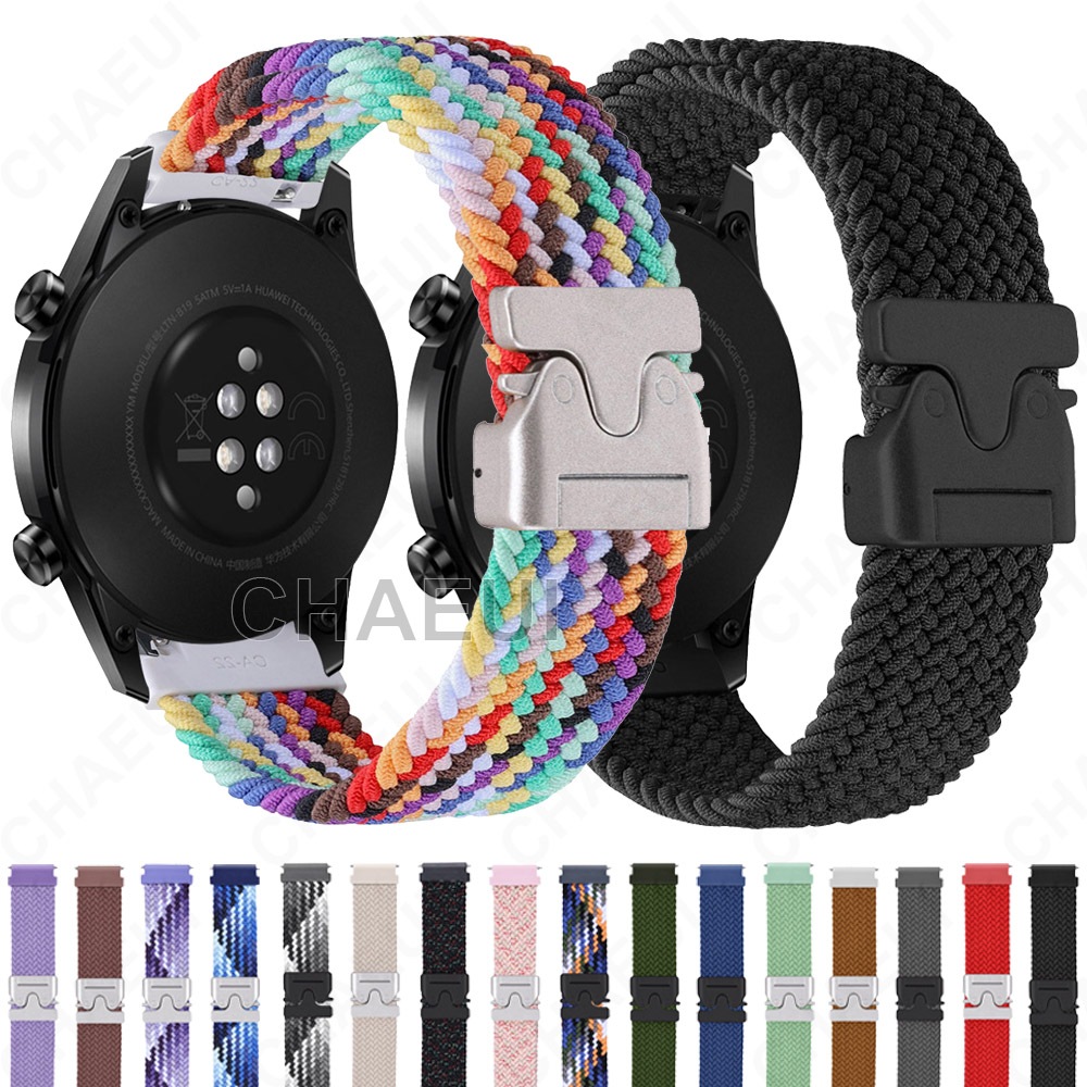 Pulseira De Náilon Tecido Acessórios Para Huawei Watch GT GT2 GT3 Pro GT4 GT5 GT6 Pro 46mm 43mm 42mm GT2e