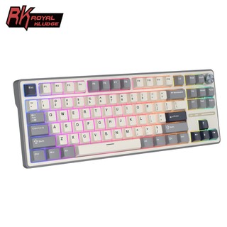 RK R87Pro Royal Kludge Meio Cinza 87 Teclas Teclado Para Jogos 80 % Com Botão Mecânico em Oferta na Shopee