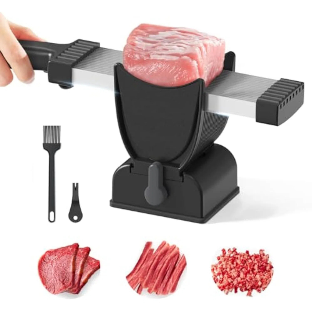 Conjunto De Faca De Cozinha Para Fatiador De Carne Fresca , Cortador Manual Alimentos , Tr...