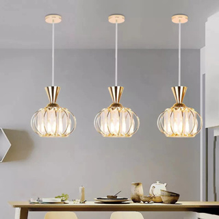 3 Cores Em 1 Lâmpada De Teto Leve Lustre De Cristal De Metal Nórdico Simples em Oferta na Shopee