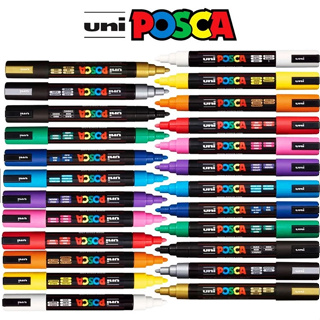 UNI POSCA Marcador Caneta Poster Graffiti Marker caneta publicitária À Prova D' Água Estudante  Suprimentos Pintura Arte em Oferta na Shopee