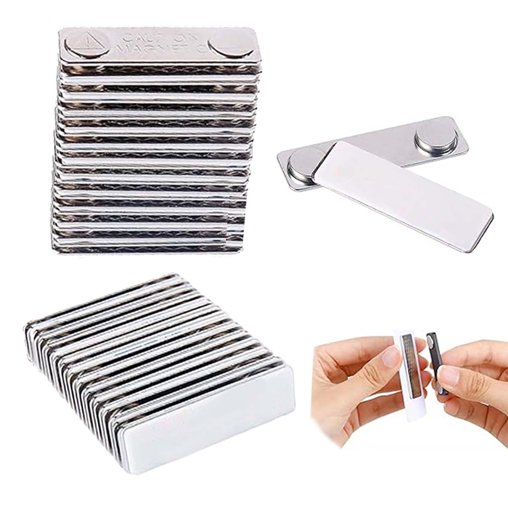 40 prendedores de etiqueta de clipe de crachá magnético Super adesivo em Oferta na Shopee
