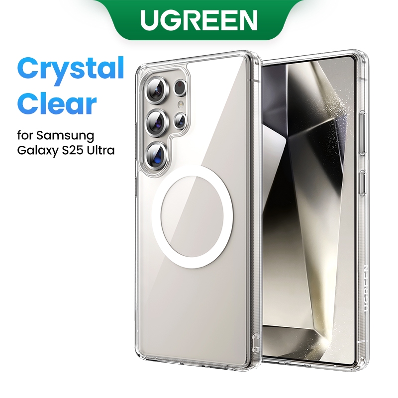 UGREEN Magnético Claro Caso Para Samsung Galaxy S25 Ultra À Prova De Choque Cristal Transparente Capa Protetora Do Telef em Oferta na Shopee