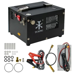 TUXING TXES061 300Bar 12V PCP Compressor de Ar Compressor de Alta Pressão com 12V Transformador 220V
