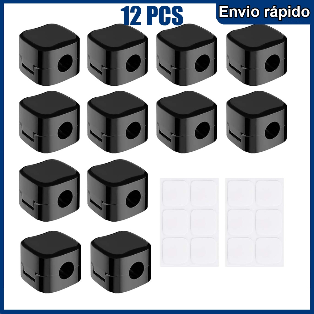 Clip Magnético Organizador de Cabos Fio Kit com 12 Autocolante Adesivo