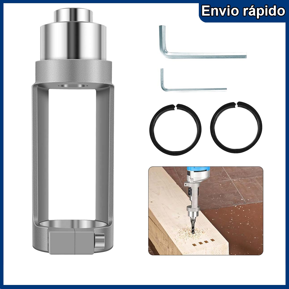 Adaptador de furo quadrado Suporte de fixação de broca de furo quadrado