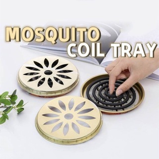 Recipiente Repelente De Mosquitos Portátil Bandeja De Bobina Base Serrilhada Com Suporte De Capa Caixa Anti-Escaldante m em Oferta na Shopee