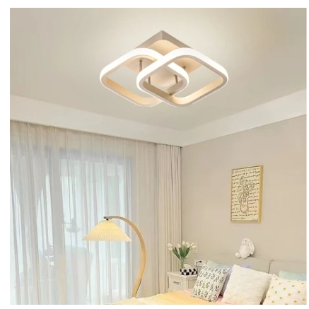 Luminaria teto moderna plafon led 3/1 lustre para quarto, sala, escritorio, corredor, cozi...