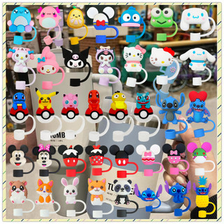 1 Peça Tampa De Palha De 10 Mm Dos Desenhos Animados Disney Sanrio Compatível Com Stanley…