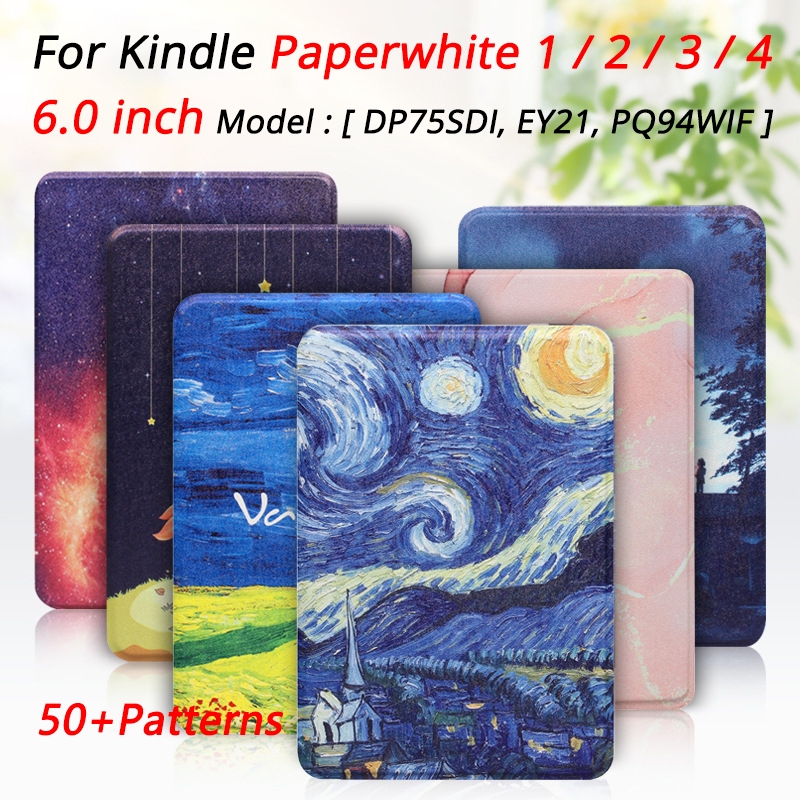 Para Kindle Paperwhite 3 2 1 6.0 Polegada EY21 DP75SDI E-Reader Flip Caso À Prova De Queda 4 PQ94WIF