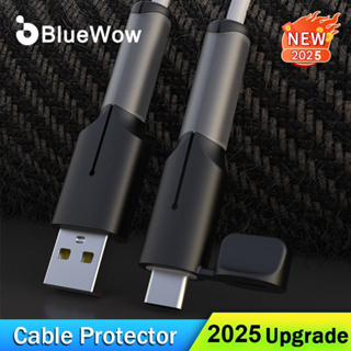 【 For Android 】 BlueWow USB Tipo C Protetor De Carregador De Silicone Macio/Cabo De Linha De Dados Bobinador Para em Oferta na Shopee